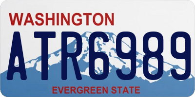 WA license plate ATR6989