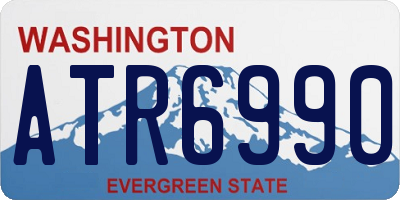 WA license plate ATR6990
