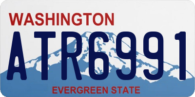 WA license plate ATR6991