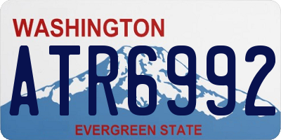 WA license plate ATR6992