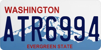 WA license plate ATR6994