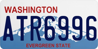WA license plate ATR6996