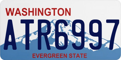 WA license plate ATR6997