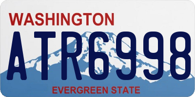WA license plate ATR6998