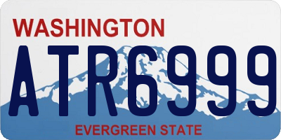 WA license plate ATR6999