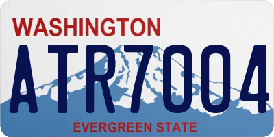 WA license plate ATR7004
