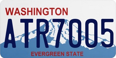 WA license plate ATR7005