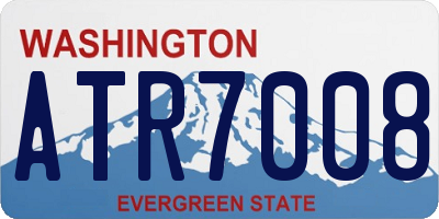 WA license plate ATR7008