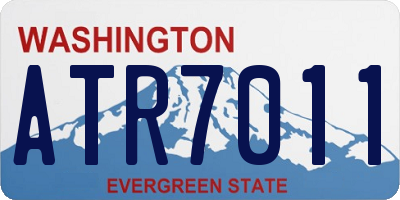 WA license plate ATR7011