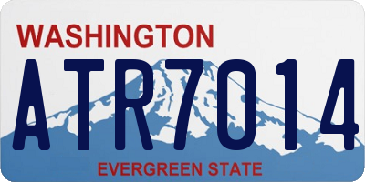 WA license plate ATR7014