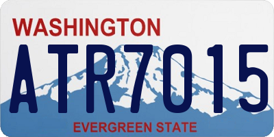 WA license plate ATR7015