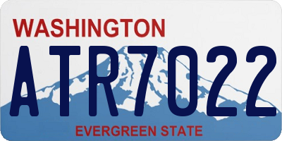 WA license plate ATR7022