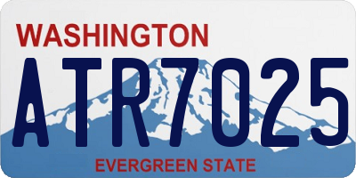 WA license plate ATR7025