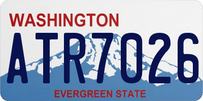 WA license plate ATR7026
