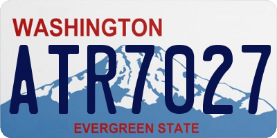 WA license plate ATR7027
