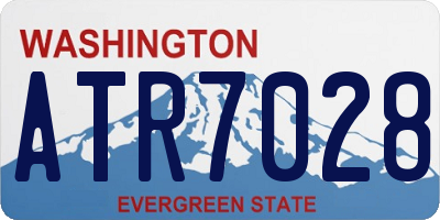 WA license plate ATR7028