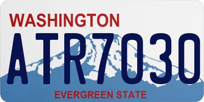 WA license plate ATR7030