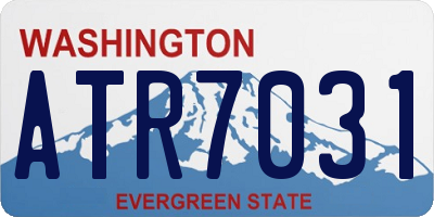 WA license plate ATR7031