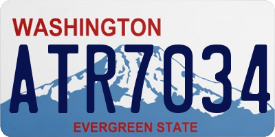 WA license plate ATR7034