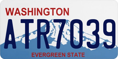 WA license plate ATR7039