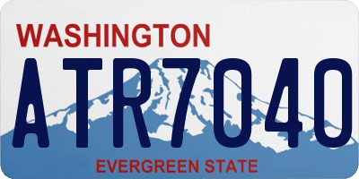 WA license plate ATR7040