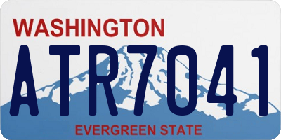 WA license plate ATR7041