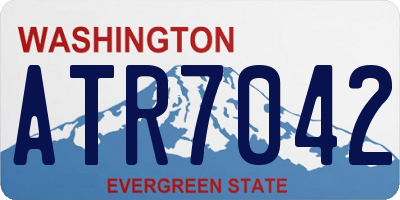 WA license plate ATR7042