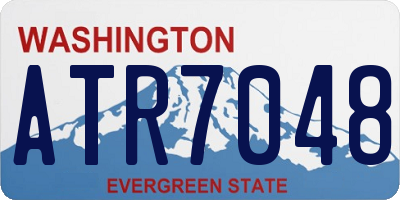 WA license plate ATR7048