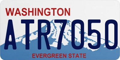 WA license plate ATR7050