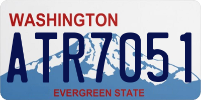 WA license plate ATR7051