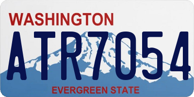 WA license plate ATR7054