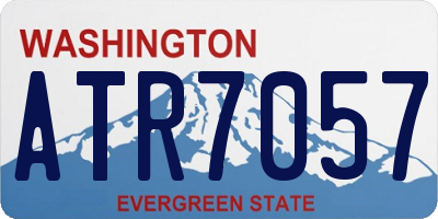 WA license plate ATR7057