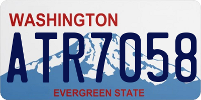 WA license plate ATR7058
