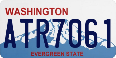 WA license plate ATR7061