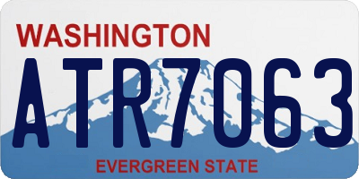 WA license plate ATR7063