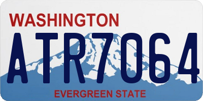 WA license plate ATR7064