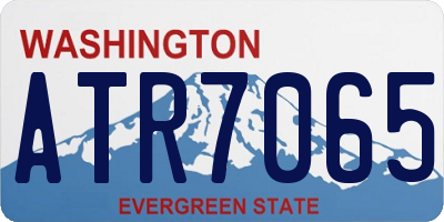 WA license plate ATR7065