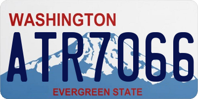 WA license plate ATR7066