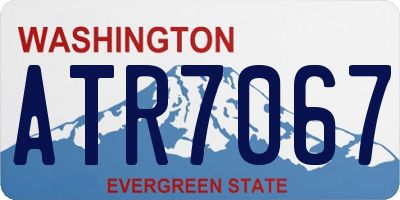 WA license plate ATR7067