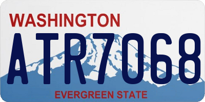 WA license plate ATR7068