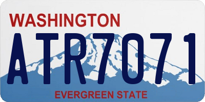 WA license plate ATR7071