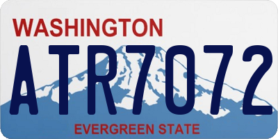 WA license plate ATR7072