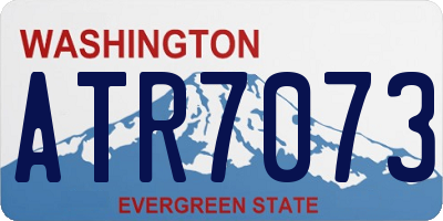 WA license plate ATR7073