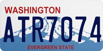 WA license plate ATR7074