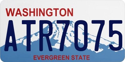 WA license plate ATR7075