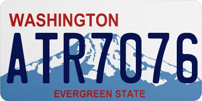 WA license plate ATR7076