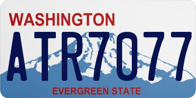 WA license plate ATR7077