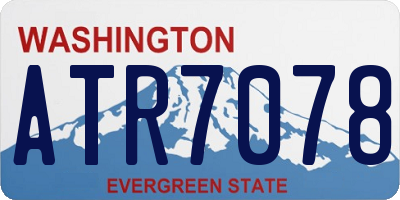 WA license plate ATR7078