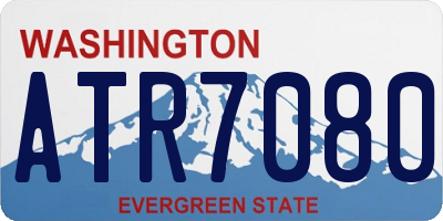 WA license plate ATR7080