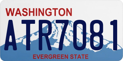WA license plate ATR7081